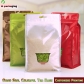 5 pcs Customize Printed Block Bottom Cookie Packaging Bags Resealable Foil Bag with Window